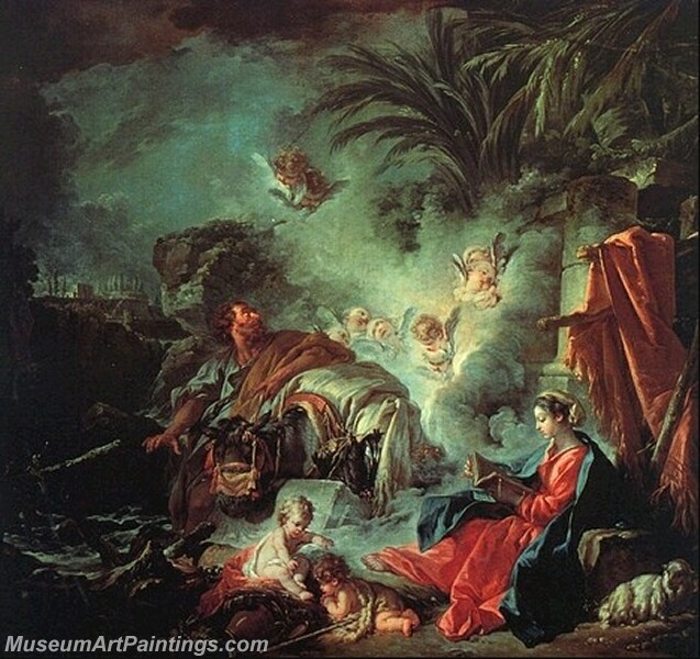 The Rest on the Flight into Egypt Painting