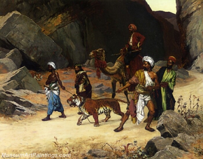 The Return from the Tiger Hunt Painting