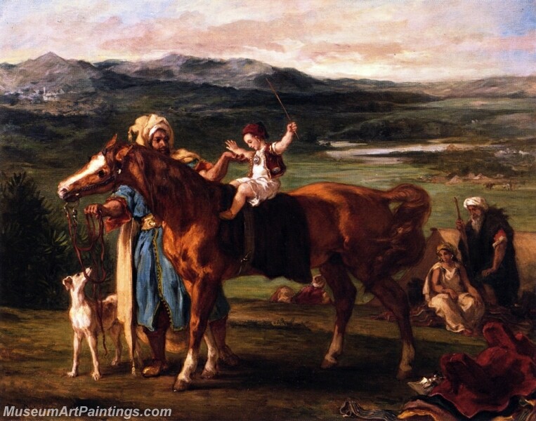 The Riding Lesson Painting