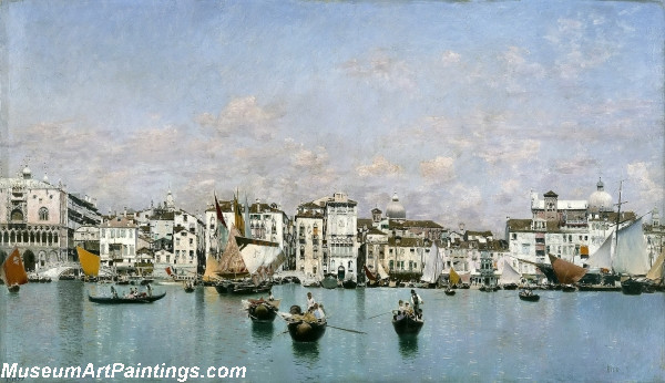 The Riva Degli Schiavoni in Venice Painting
