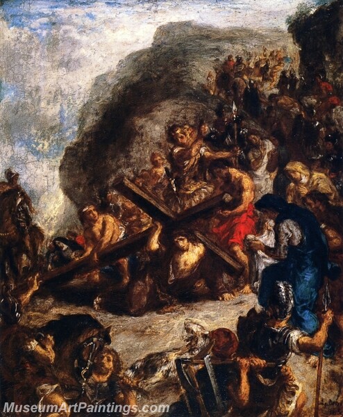 The Road to Calvary Painting