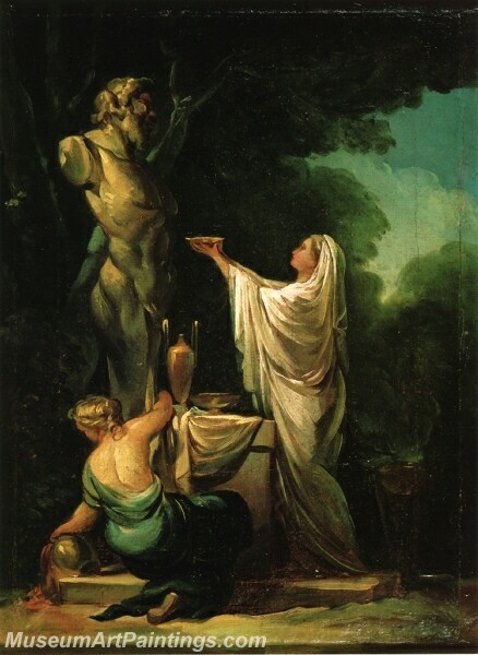 The Sacrifice to Priapus Painting