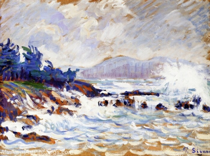 The Sea at Saint Tropez Painting