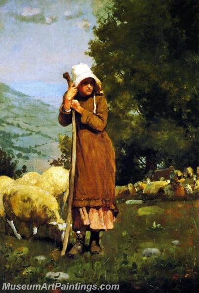 The Shepherdess 01 Painting