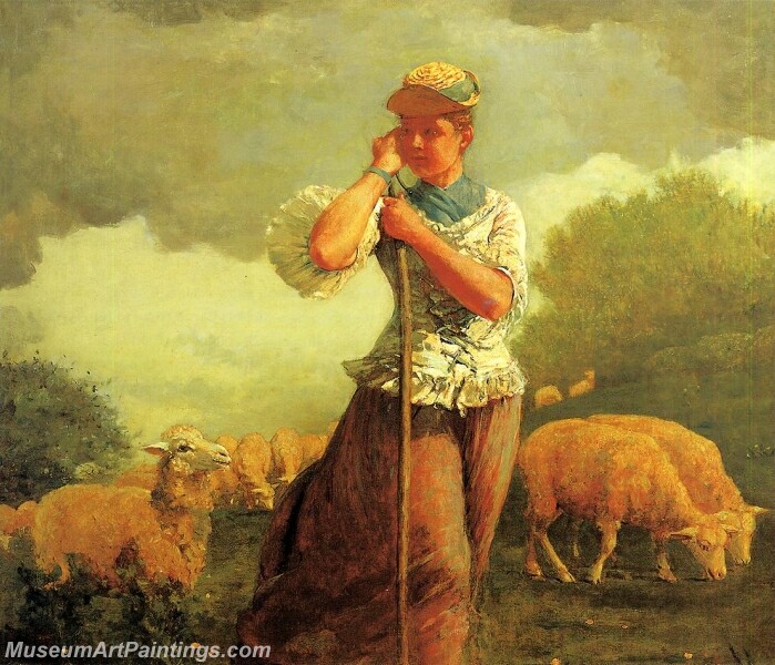 The Shepherdess Painting