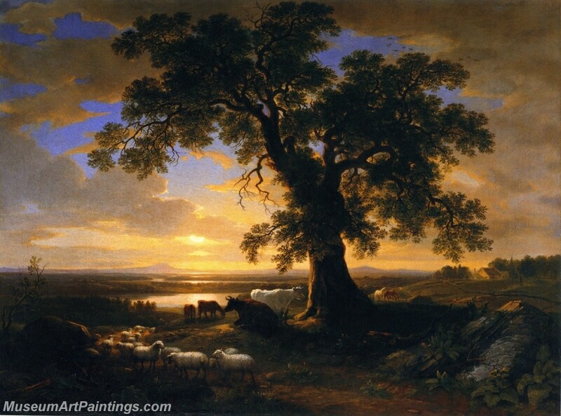 The Solitary Oak Painting