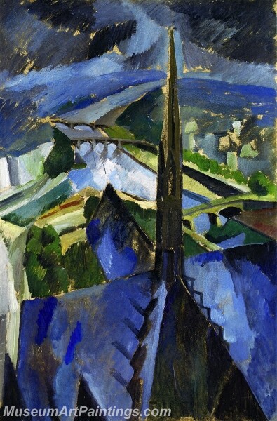 The Spire of Notre Dame Painting