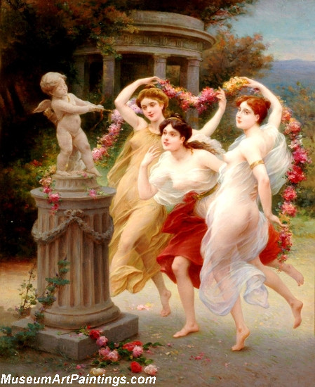 The Spring Dance Painting by Jules Scalbert