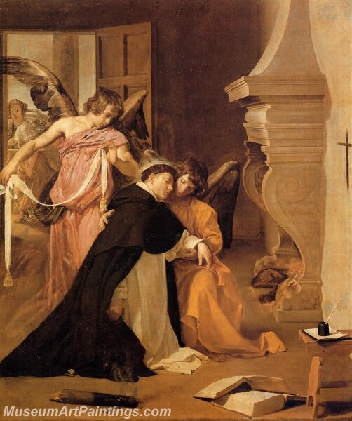 The Temptation of St Thomas Aquinas Painting