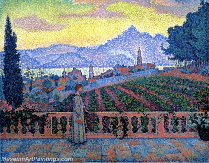 The Terrace Saint Tropez Painting