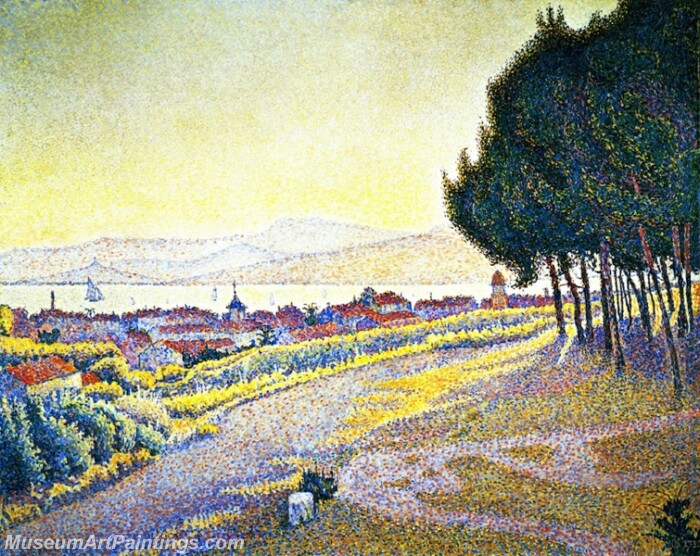 The Town at Sunset Saint Tropez Opus 233 Painting