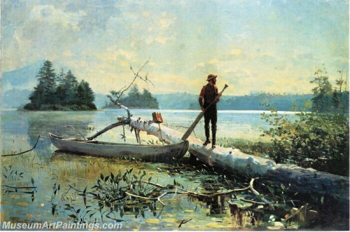 The Trapper Adirondacks Painting