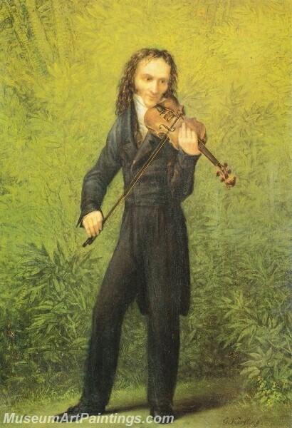 The Violinist Niccolo Paganini Painting