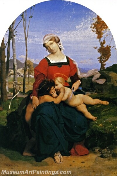 The Virgin The Infant Jesus and Saint John Painting