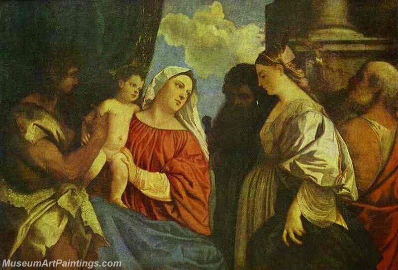 The Virgin and Child with Four Saints Painting