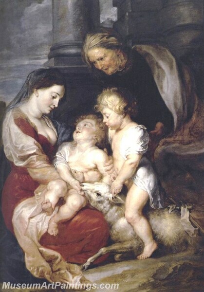 The Virgin and Child with St Elizabeth and the Infant St John the Baptist Painting