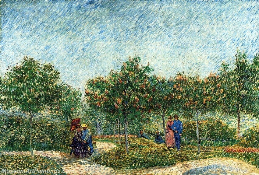 The Voyer d'Argenson Park in Asnieres Painting