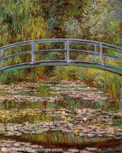 The Water Lily Pond Japanese Bridge Painting