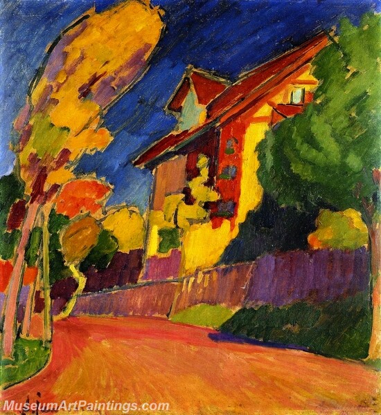 The Yellow House Abstract Painting