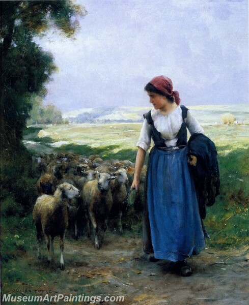 The Young Shepherdess Painting