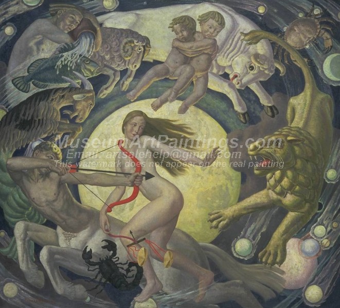 The Zodiac Painting by Ernest Procter