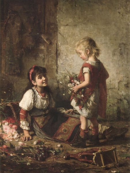 The little flower girls Painting