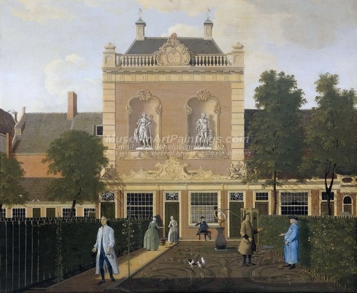 The town garden and coach house on Keizersgracht Amsterdam