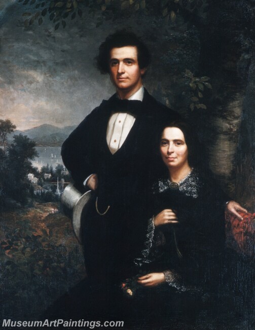 Theodore E Pine Mr and Mrs Daniel T MacFarlan Painting