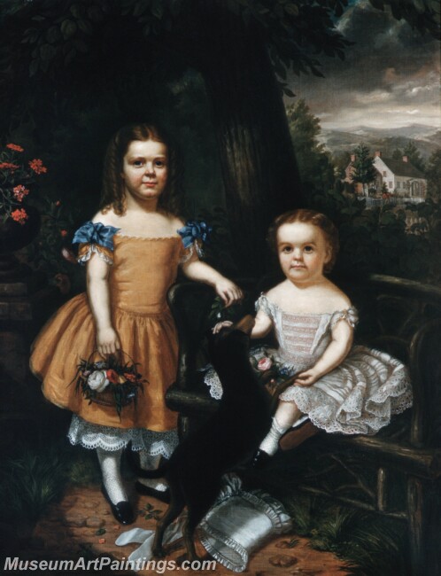 Theodore E Pine The Daughters of Daniel T MacFarlan Painting