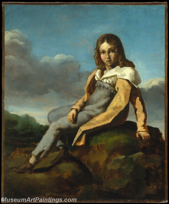 Theodore Gericault Alfred Dedreux as a Child Painting