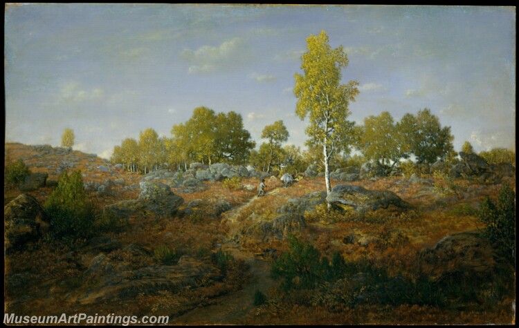 Theodore Rousseau A Path among the Rocks Painting