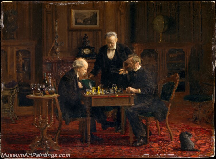 Thomas Eakins The Chess Players Painting