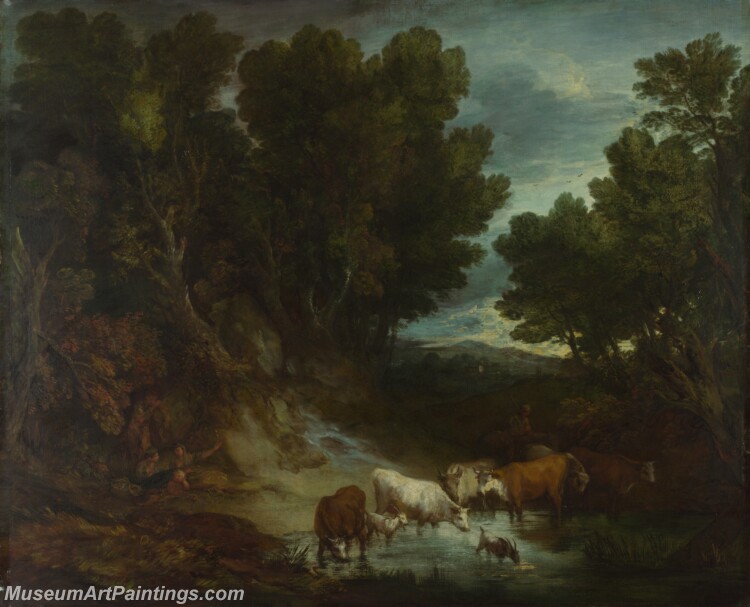 Thomas Gainsborough The Watering Place Painting