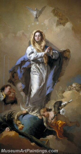 Tiepolo Giambattista La Inmaculada Concepcion Painting