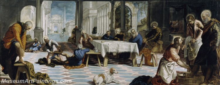 Tintoretto Jacopo Robusti El Lavatorio Painting
