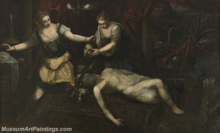 Tintoretto Jacopo Robusti Judit y Holofernes 9 Painting