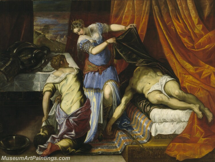 Tintoretto Jacopo Robusti Judit y Holofernes Painting