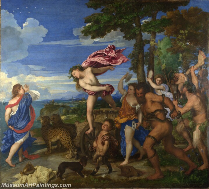 Titian Bacchus and Ariadne Painting