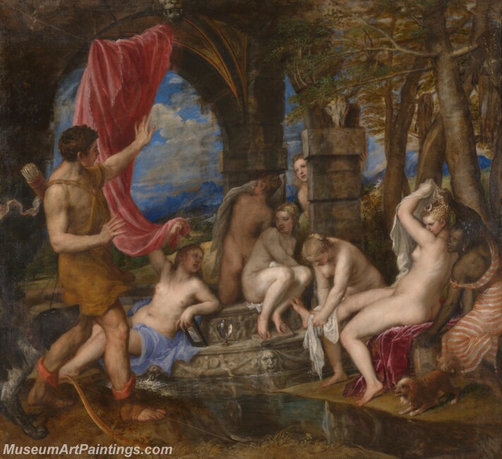 Titian Diana and Actaeon Painting