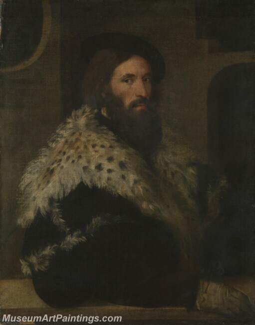 Titian Portrait of a Man Girolamo Fracastoro Painting