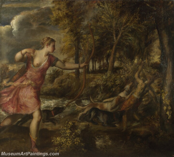 Titian The Death of Actaeon Painting