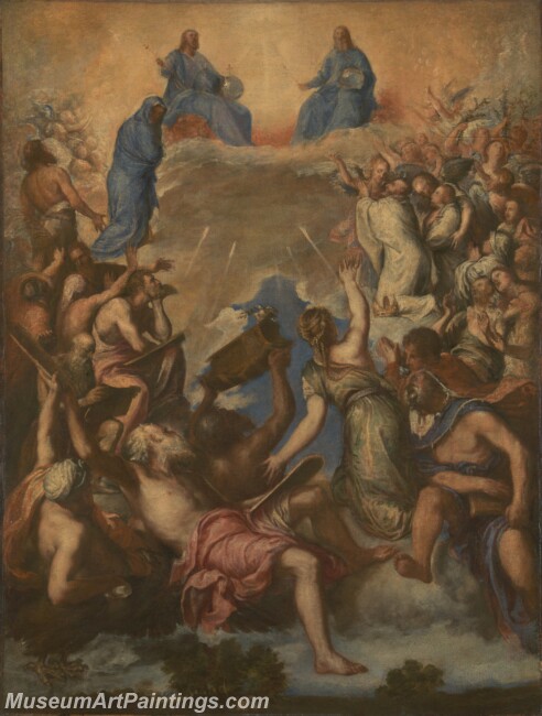 Titian The Trinity La Gloria Painting