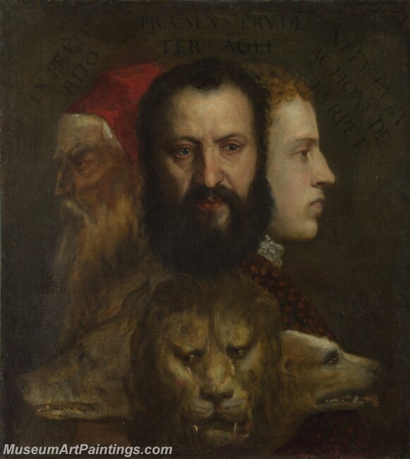 Titian and workshop An Allegory of Prudence Painting