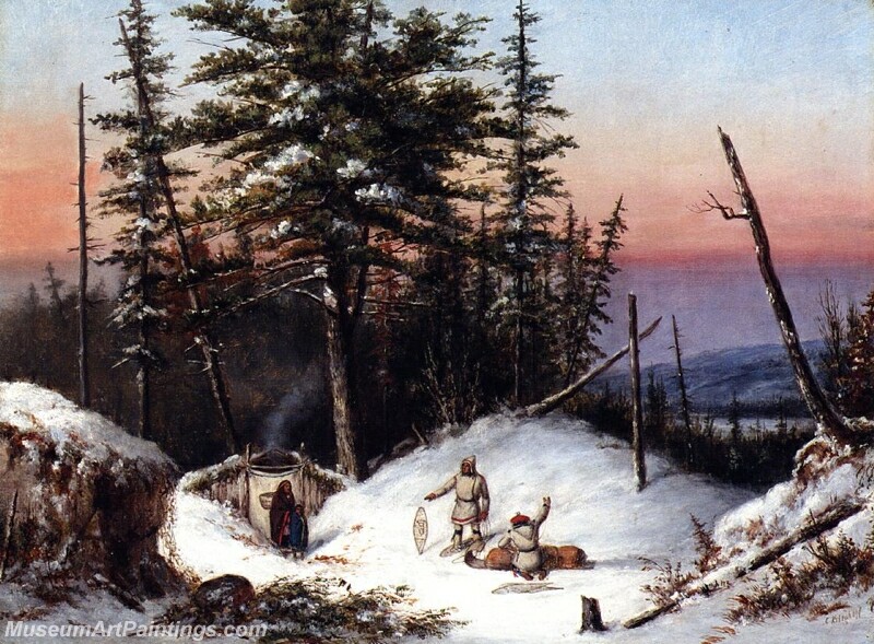 Trappers on the Frontier Painting