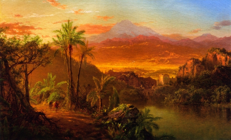 Travelers in a Tropical Landscape