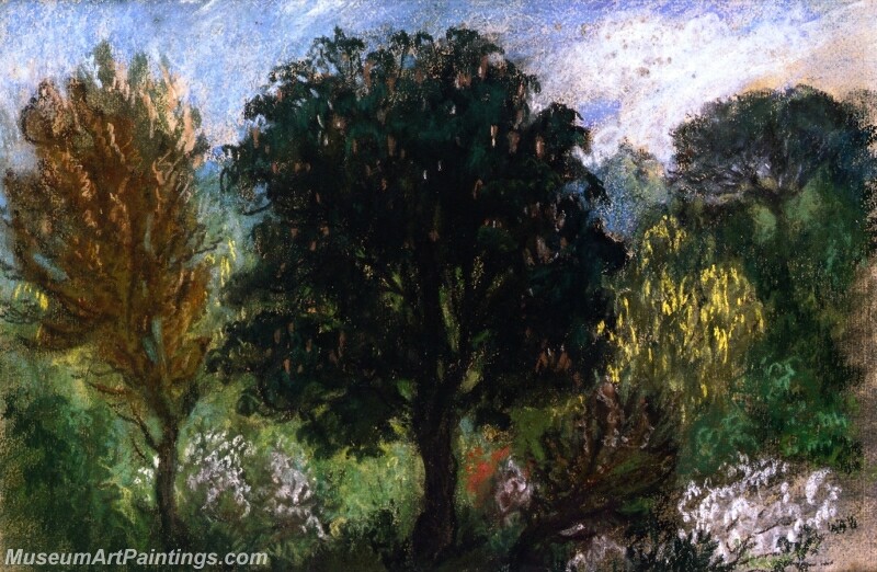 Trees in a Park Painting