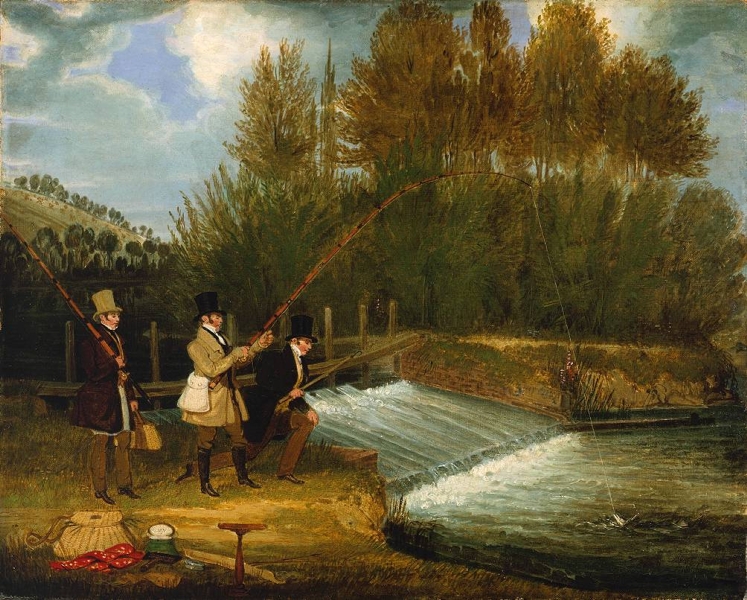 Trolling for Pike in the River Lee by James Pollard