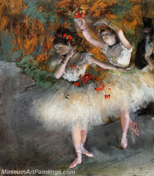 Two Dancers Entering the Stage Painting