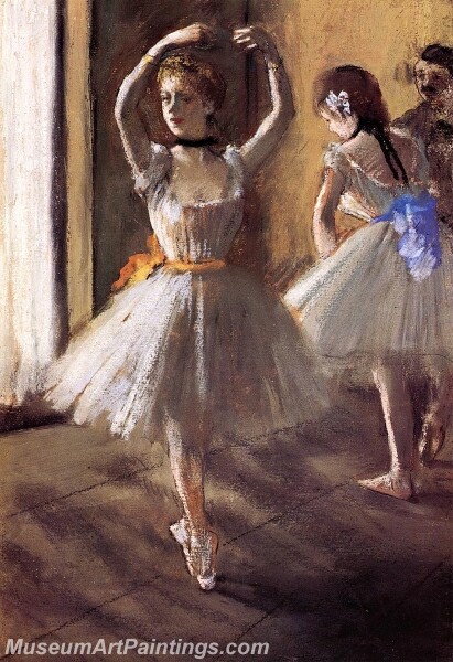 Two Dancers in the Studio Painting