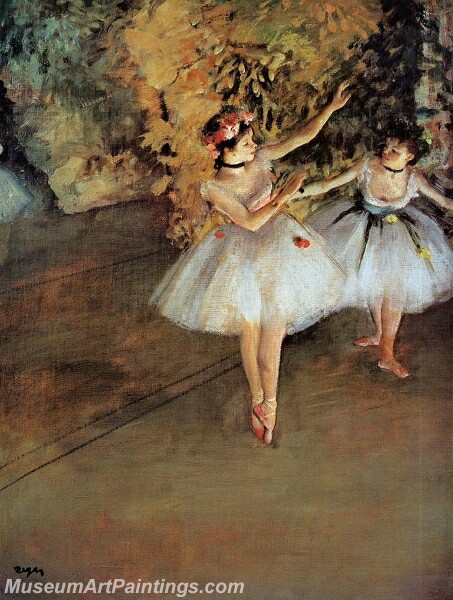 Two Dancers on Stage Painting